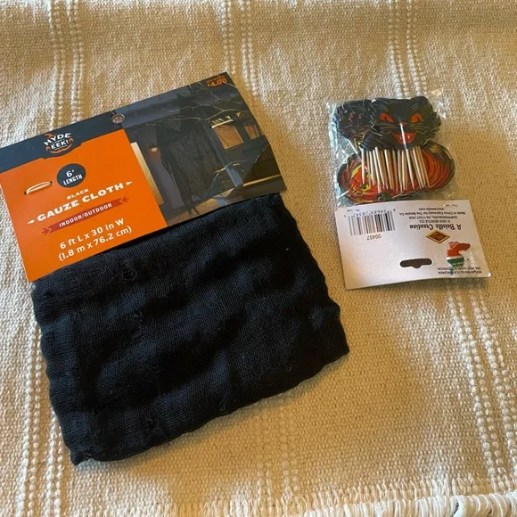 Retro Halloween Black Cat Decoration Set - Picture 4 of 5